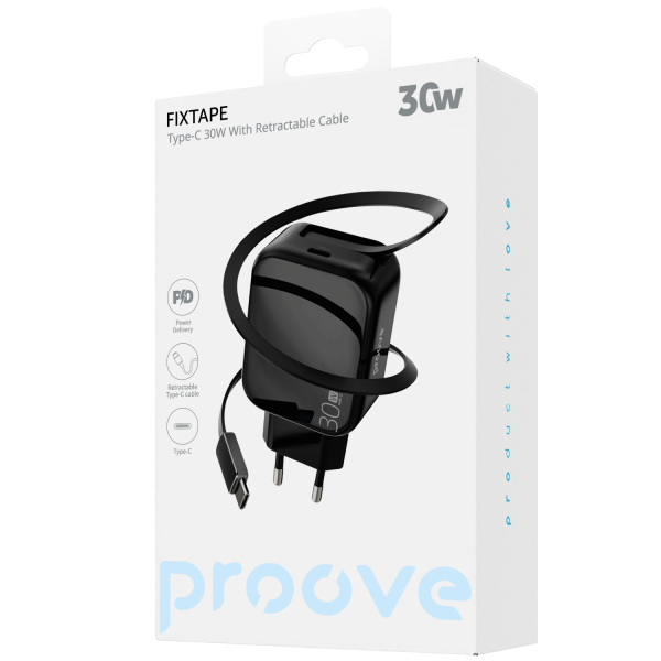 Сharger Proove Fixtape Type-C 30W With Retractable Cable