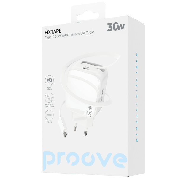 Сharger Proove Fixtape Type-C 30W With Retractable Cable - Photo 3