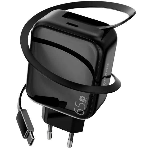 Wall Charger Proove Fixtape Type-C 65W With Retractable Cable