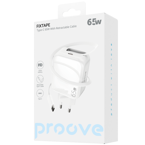 Сharger Proove Fixtape Type-C 65W With Retractable Cable - Photo 3