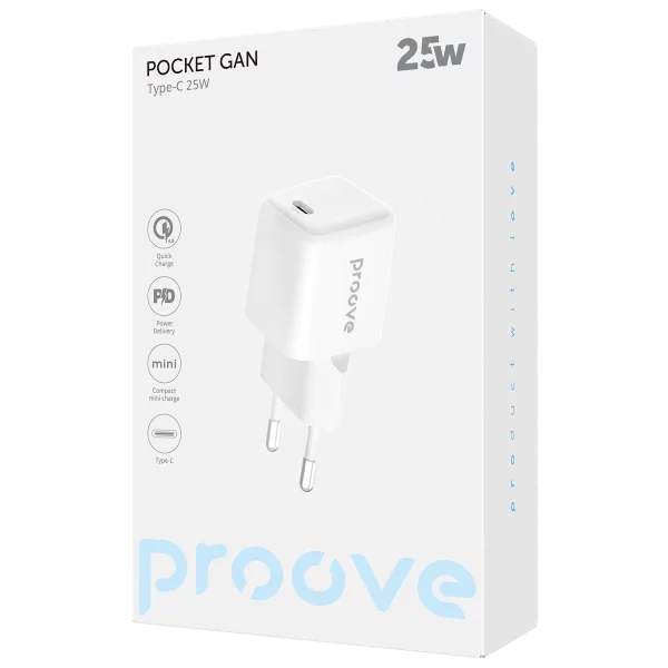 Wall Charger Proove Pocket GaN 25W (Type-C) - Photo 1