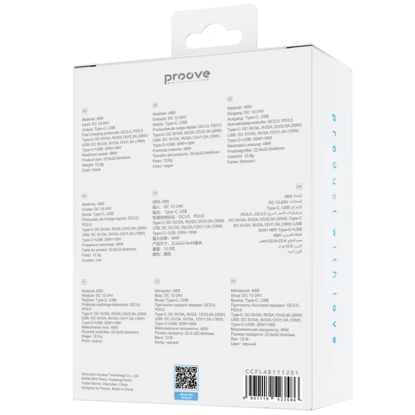 Car Charger Proove Flash 48W (Type-C + USB) - Photo 2