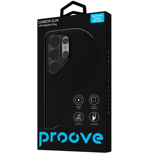 Proove Carbon Slim with Magnetic Ring Samsung Galaxy S25 Ultra - Photo 2