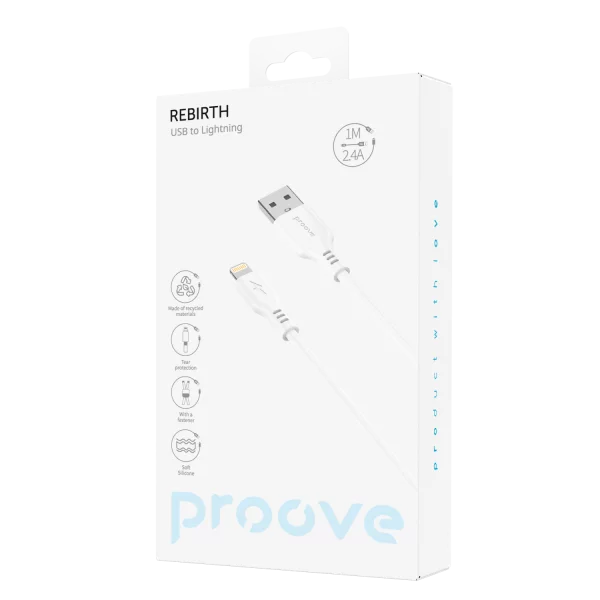 Cable Proove Rebirth USB to Lightning 2.4A (1m) - 照片 1
