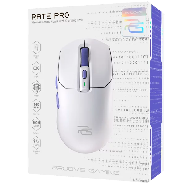 Wireless Mouse Proove Gaming Rate Pro + charging station - Foto 5