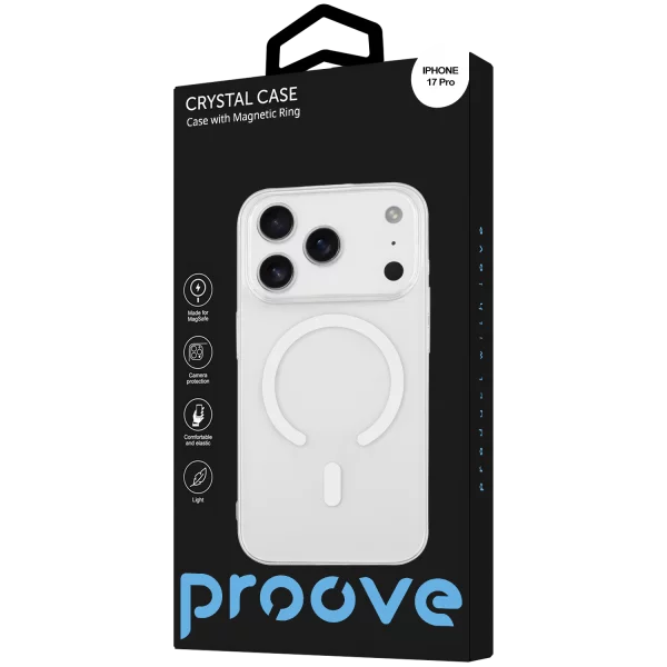 Proove Crystal Case with Magnetic Ring iPhone 17 Pro - Photo 1