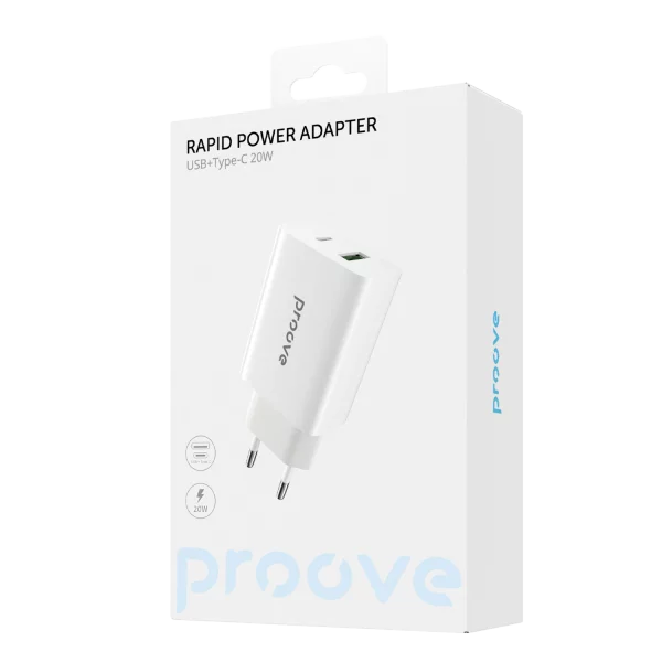 Wall Charger Proove Rapid 20W (Type-C + USB) - Photo 4