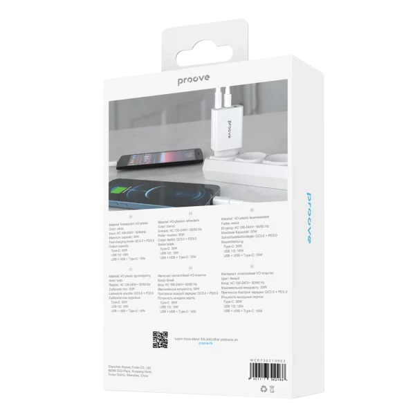 Wall Charger Proove Rapid 30W (2 USB + Type-C) - Photo 5