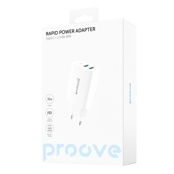 Wall Charger Proove Rapid 30W (2 USB + Type-C)