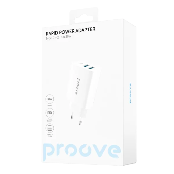 Wall Charger Proove Rapid 30W (2 USB + Type-C) - Photo 4