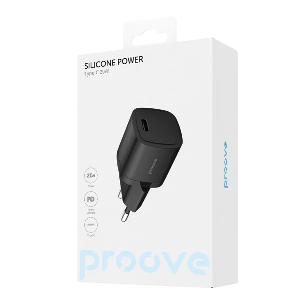 Wall Charger Proove Silicone Power 20W (Type-C) - Photo 1