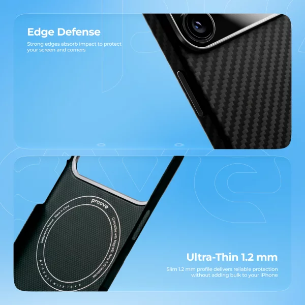 Proove Carbon Slim with Magnetic Ring iPhone 16 Pro Max - Foto 4