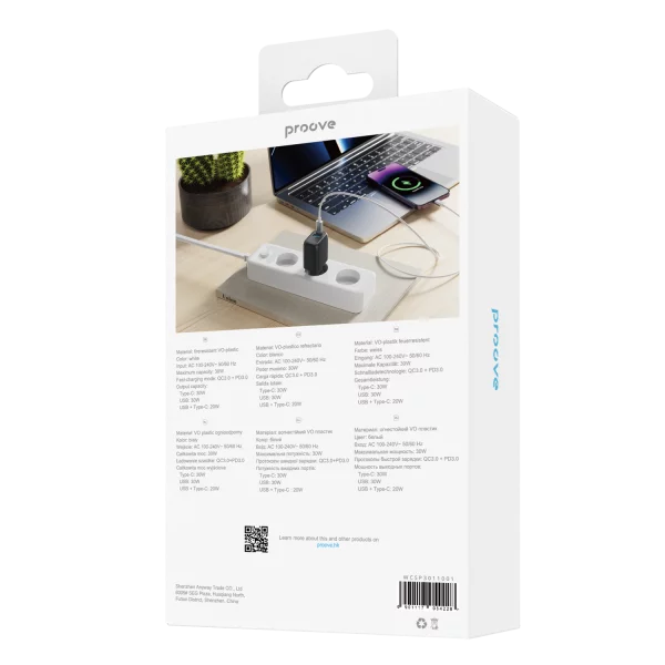 Wall Charger Proove Silicone Power Plus 30W (Type-C + USB) - Foto 5