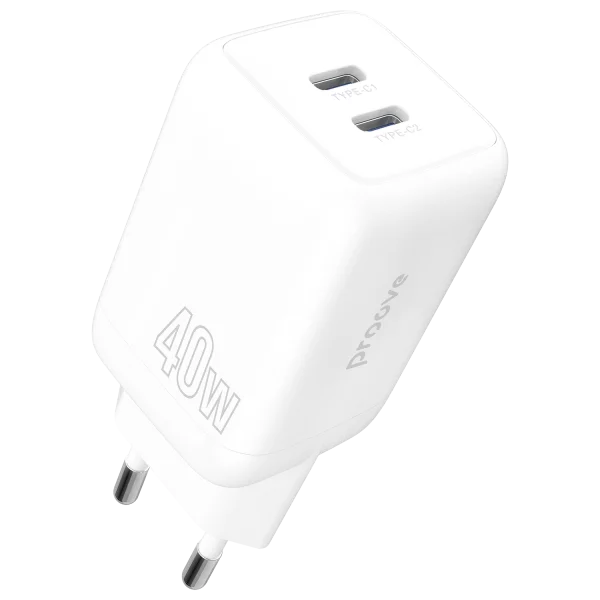 Wall Charger Proove Silicone Power 40W (Type-C + Type-C)