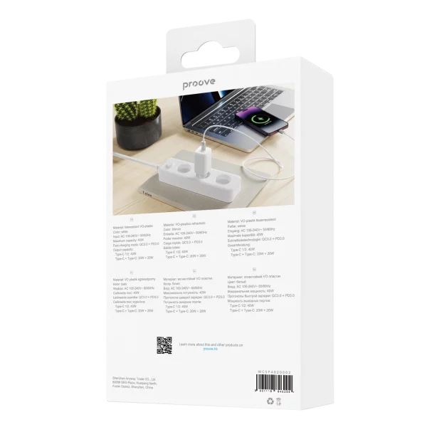 Wall Charger Proove Silicone Power 40W (Type-C + Type-C) - Photo 5