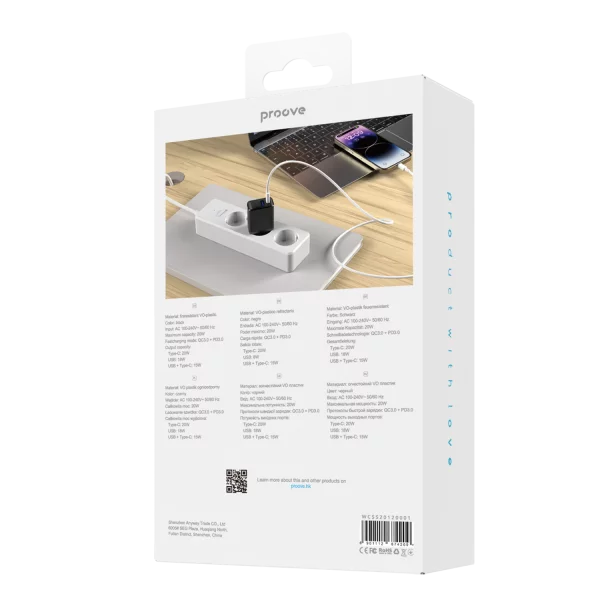 Proove Speed Surge 20W Type-C +USB - Photo 2
