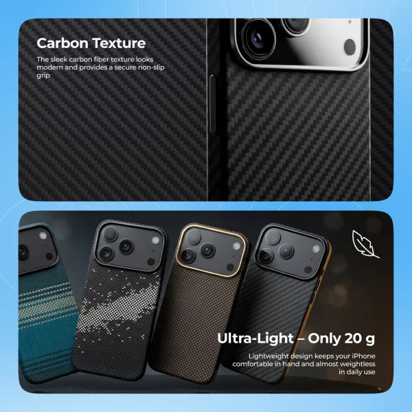 Proove Carbon Slim z pierścieniem magnetycznym iPhone 17 - Zdjęcie 5