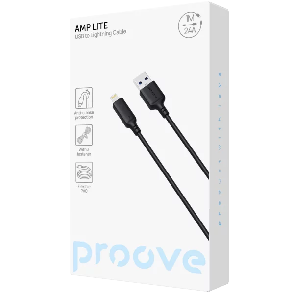 Cable Proove AMP Lite USB to Lightning 2.4A (1m) - photo 1