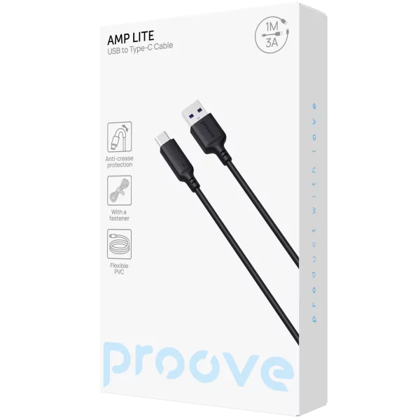 Cable Proove AMP Lite USB to Type-C 3A (1m) - foto 1