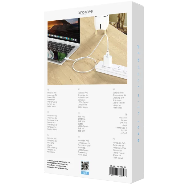 Cable Proove AMP Lite USB to Type-C 3A (1m) - foto 2