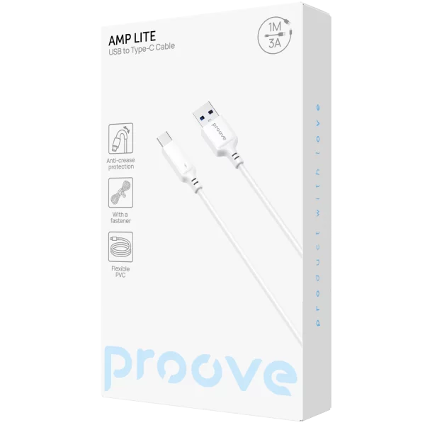 Cable Proove AMP Lite USB to Type-C 3A (1m) - foto 1