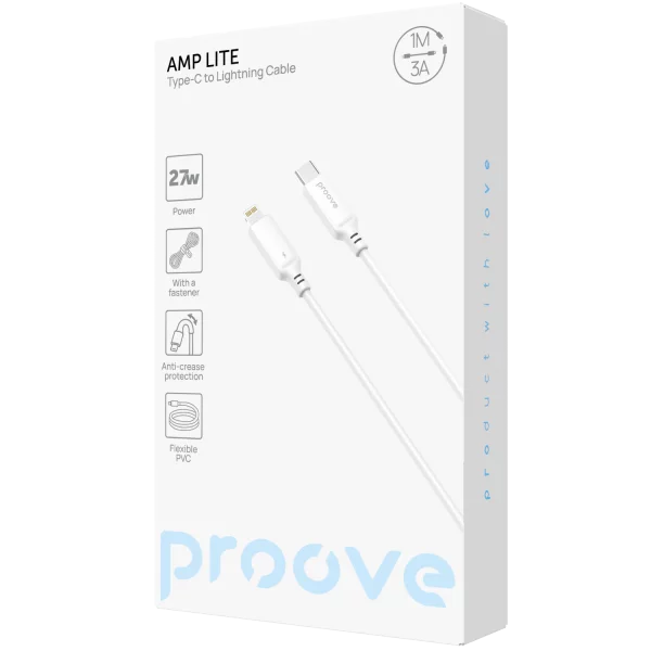 Cable Proove AMP Lite Type-C to Lightning 27W (1m) - fotoğraf 1