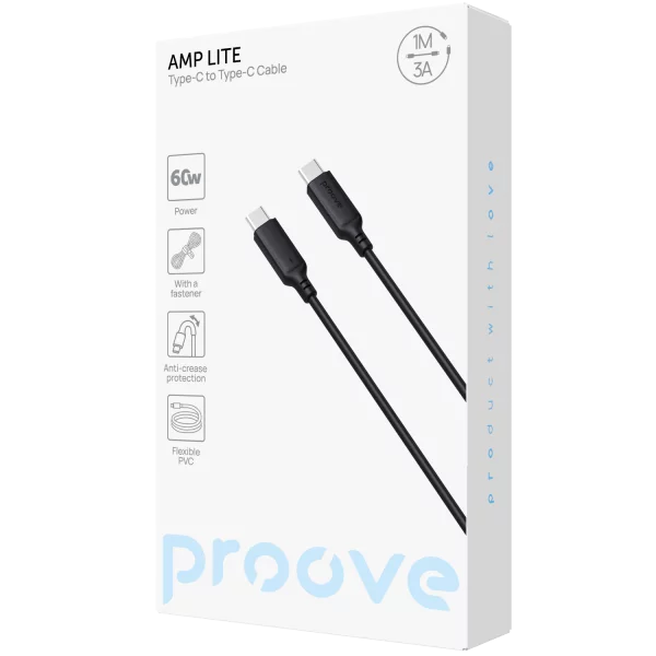 Kabel Proove AMP Lite Typ C auf Typ C 60W (1m) - Foto 1