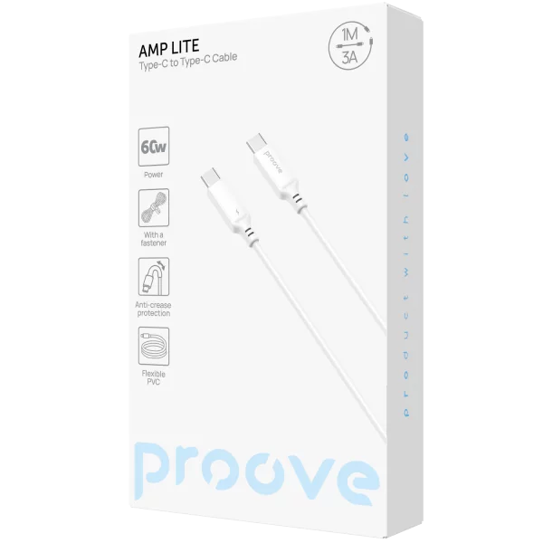 Kabel Proove AMP Lite Typ C auf Typ C 60W (1m) - Foto 1
