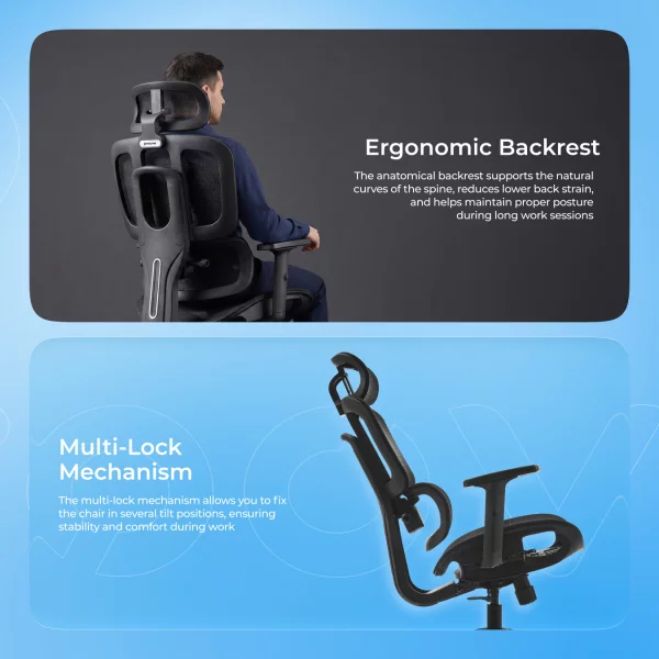 Ergonomic Chair Proove White-collar - Photo 8
