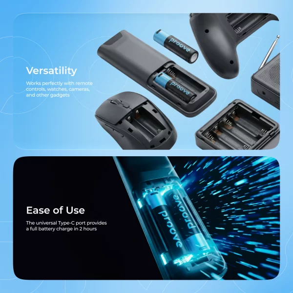 Rechargeable Batteries Proove Compact Energy AA 2 pcs - Photo 3