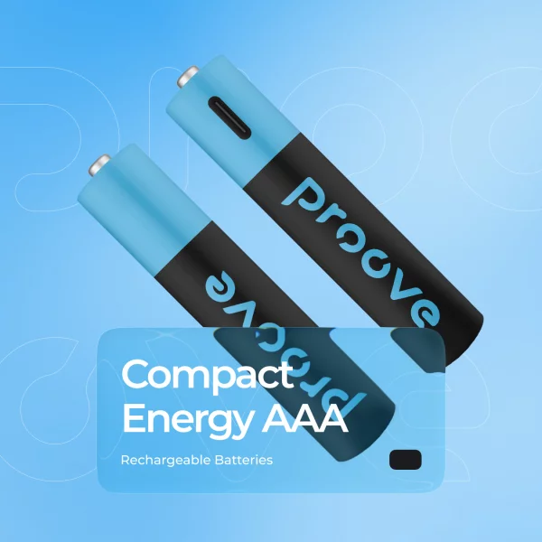 Rechargeable batteries Proove Compact Energy AAA 2 pcs - Photo 1