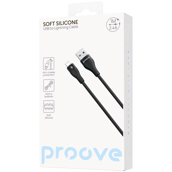 Cable Proove Soft Silicone USB to Lightning 2.4A (1m) - photo 4