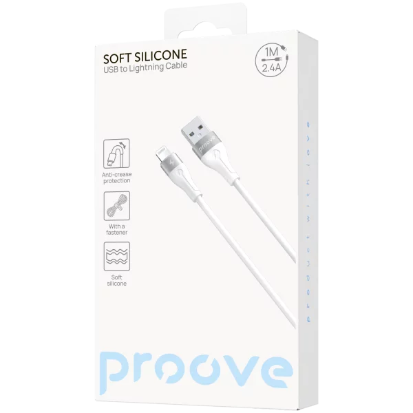 Cable Proove Soft Silicone USB to Lightning 2.4A (1m) - photo 4