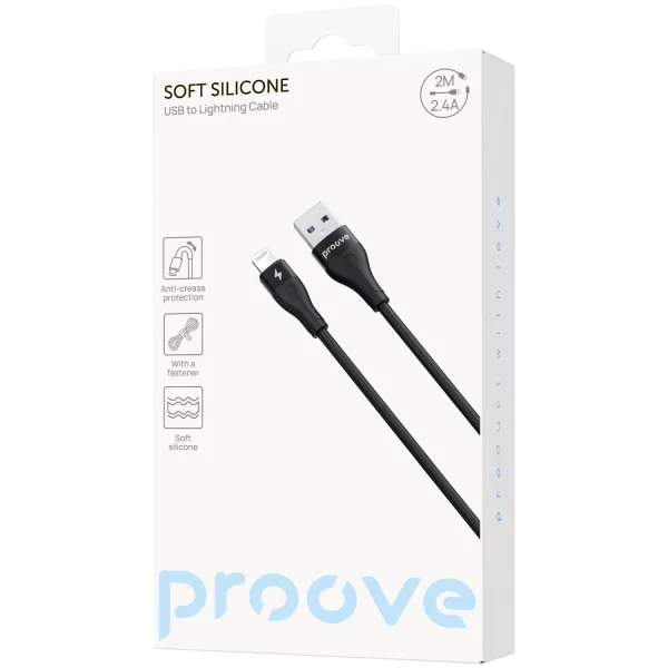 Cable Proove Soft Silicone USB to Lightning 2.4A (2m) - photo 4