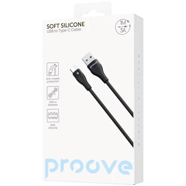 Cable Proove Soft Silicone USB to Type-C 3A (1m) - photo 4