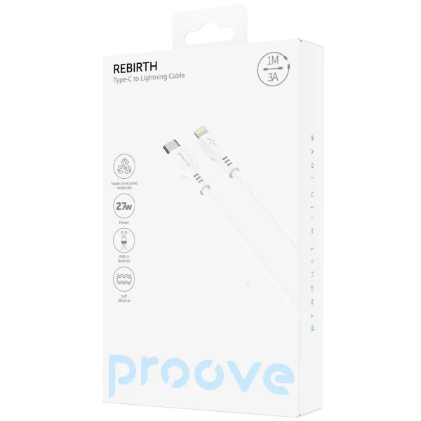 Cable Proove Rebirth Type-C to Lightning 27W (1m) - Photo 1