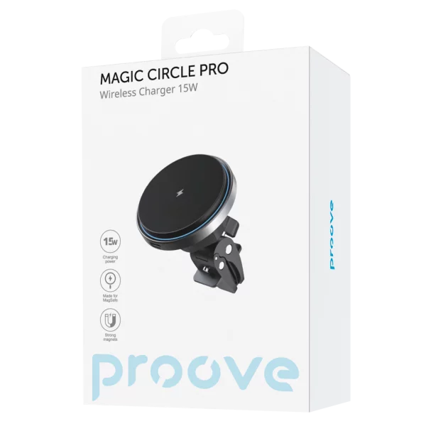 Car holder with wireless charger  Proove Magic Circle Pro 15W - Photo 4