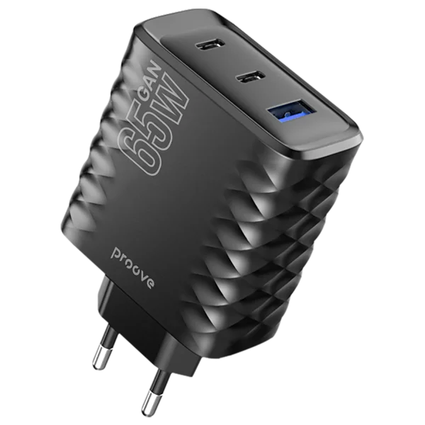 Wall Charger Proove Speed Surge Gan 65W (USB + 2 Type-C)