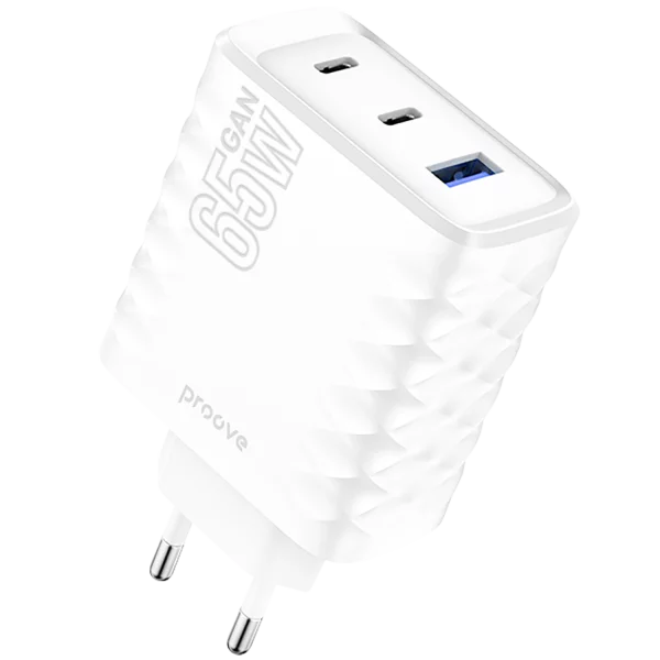 Wall Charger Proove Speed Surge Gan 65W (USB + 2 Type-C)