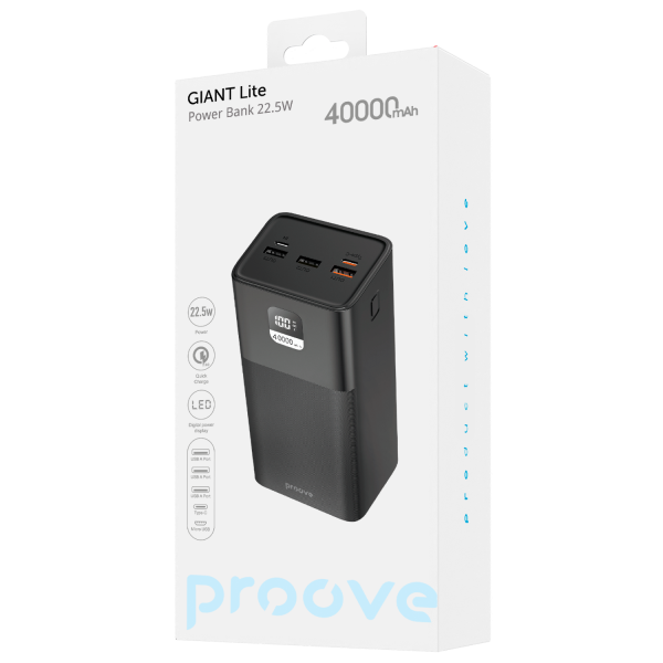 Power Bank Proove Giant Lite 22.5W 40000mAh