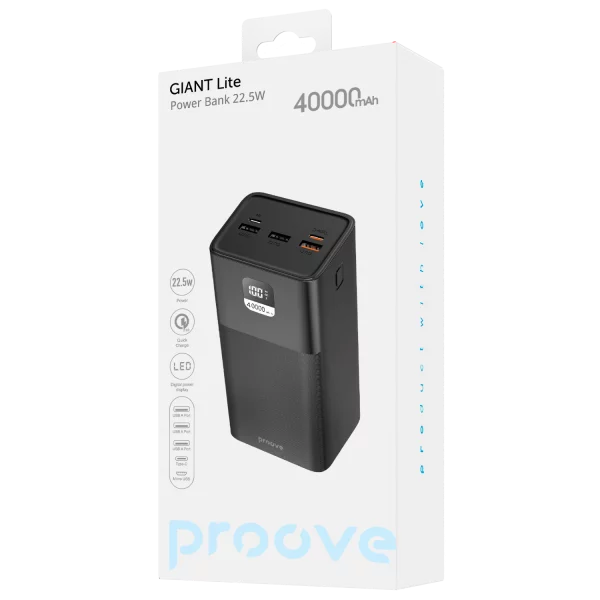 Power Bank Proove Giant Lite 22.5W 40000mAh - Photo 2