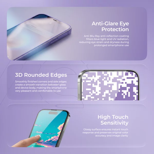 Protective glass Proove Pixel iPhone 16 Pro Max - Photo 5