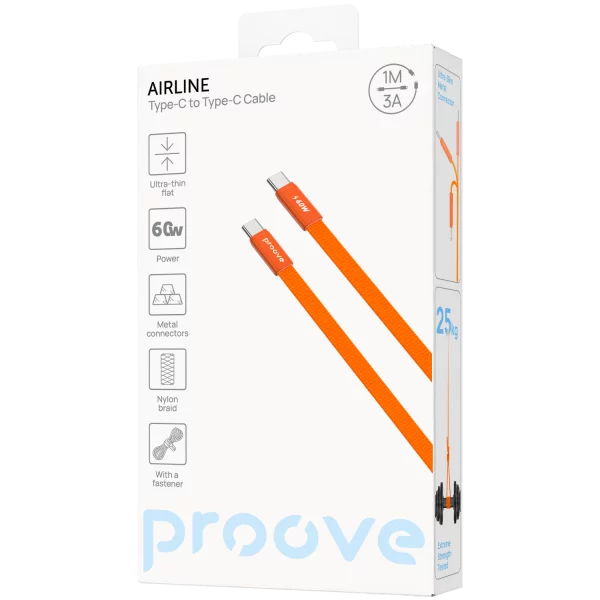 Кабель Proove AirLine Type-C до Type-C 60W (1м) - фото 3