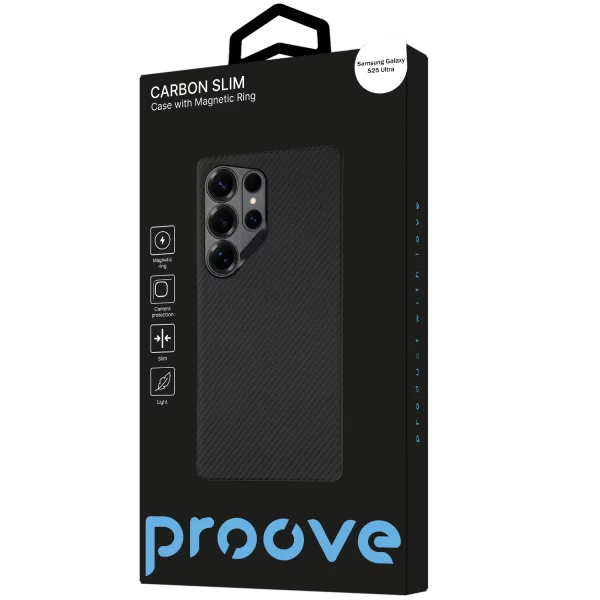 Proove Carbon Slim with Magnetic Ring Samsung Galaxy S25 Ultra - 照片 6