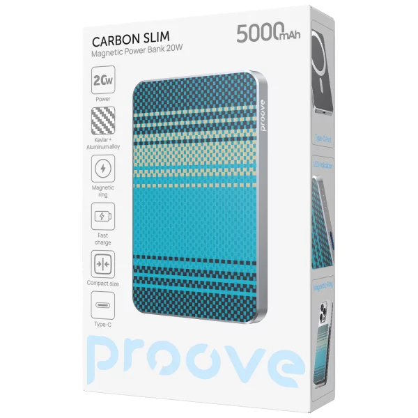 Power Bank Proove Carbon Slim 20W 5000mAh - Foto 4