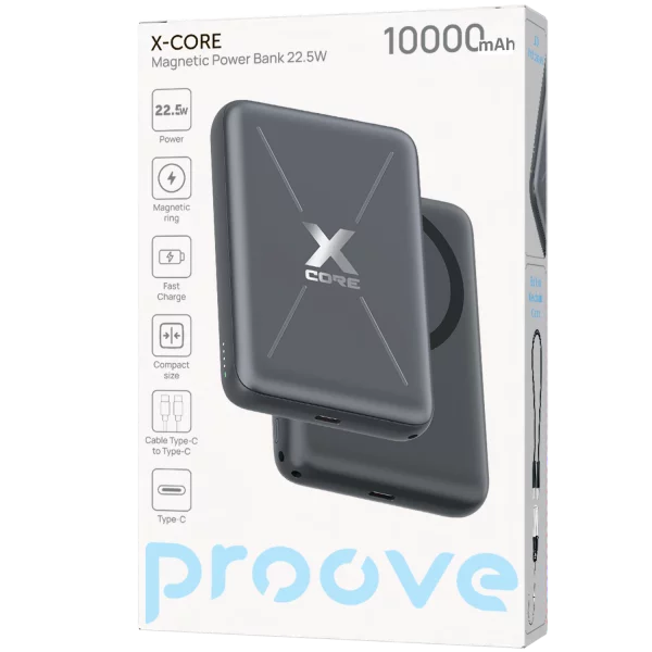 Power Bank Proove X-Core 22.5W 10000mAh With Cable Type-C to Type-C - foto 8