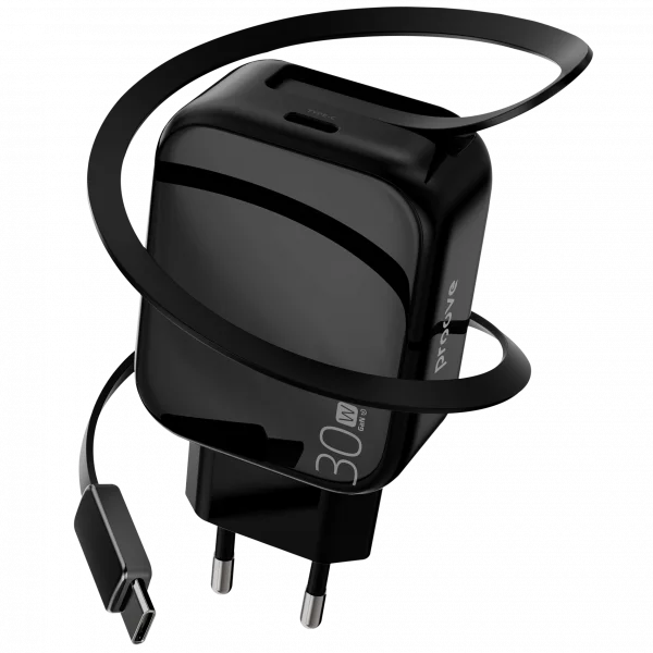 Wall Charger Proove Fixtape Type-C 30W With Retractable Cable