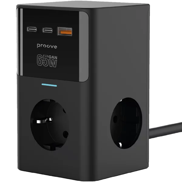Power Strip Proove Power Cube 65W (3AC + 2 Type-C + 1 USB) 1.5m