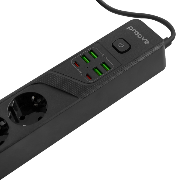 Power Strip Proove Power Socket P-04 (4 sockets + 4 USB + 2 Type-C) 2М - Photo 4