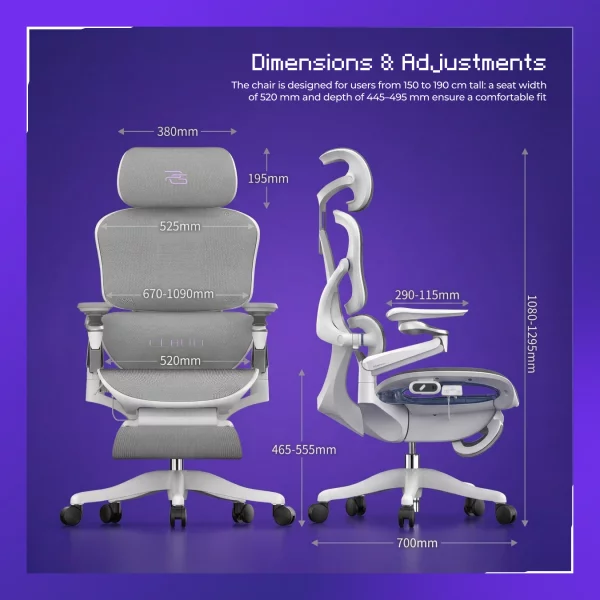 Ergonomic Gaming Chair Proove Gaming Cl0ud - Foto 15